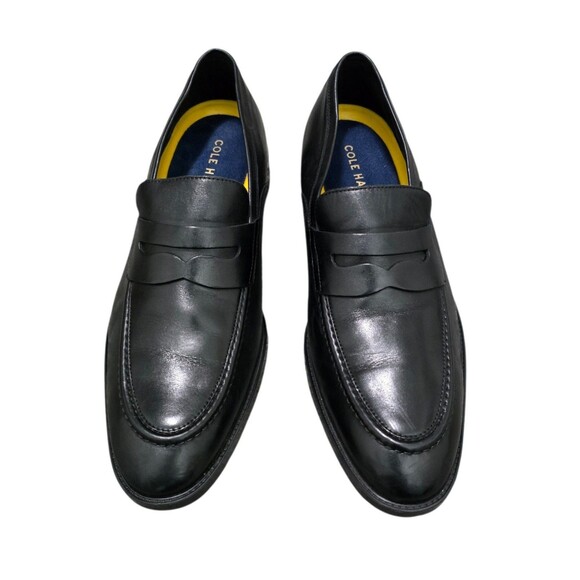 Cole Haan Hawthorne Penny Loafers Shoes Mens Size 12M Black Leather Slip On